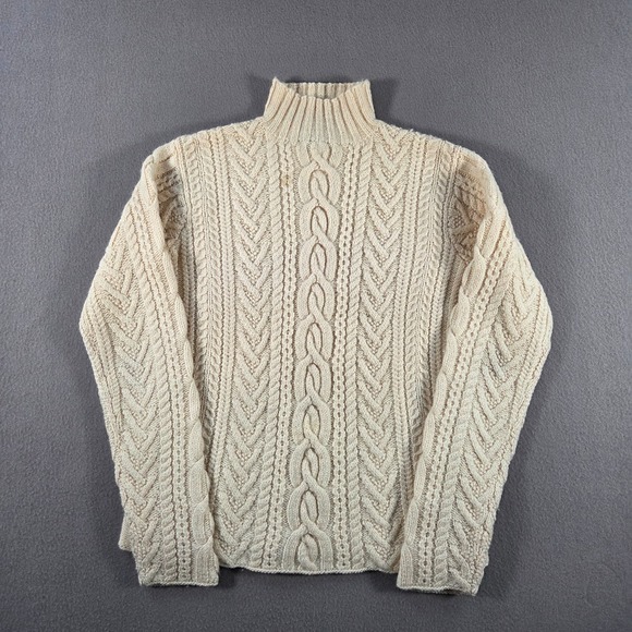 Polo Ralph Lauren Sweaters - Vintage Polo Ralph Lauren Sweater Womens Large Wool Cable Hand Knit Fisherman
